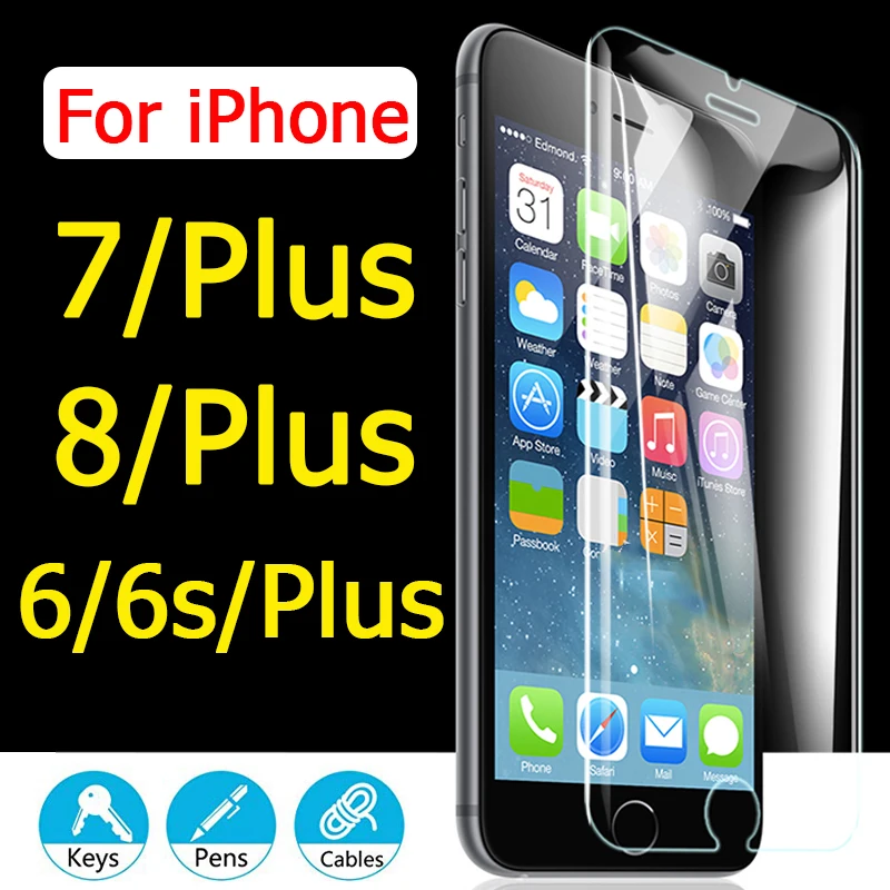 Защитная пленка для экрана iphone 8 plus защита стекла на 7 6 6s 7plus|Защитные стёкла и