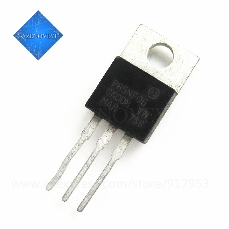 10pcs/lot STP65NF06 P65NF06 65NF06 60V 60A N CH TO 220 In Stock|Интегральные схемы| |