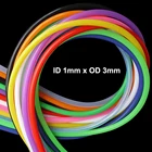 1-5 м цветной силиконовый резиновый шланг для пищевых продуктов ID 1x OD 3 мм гибкий прозрачный силиконовый резиновый шланг для питья соединитель для воды