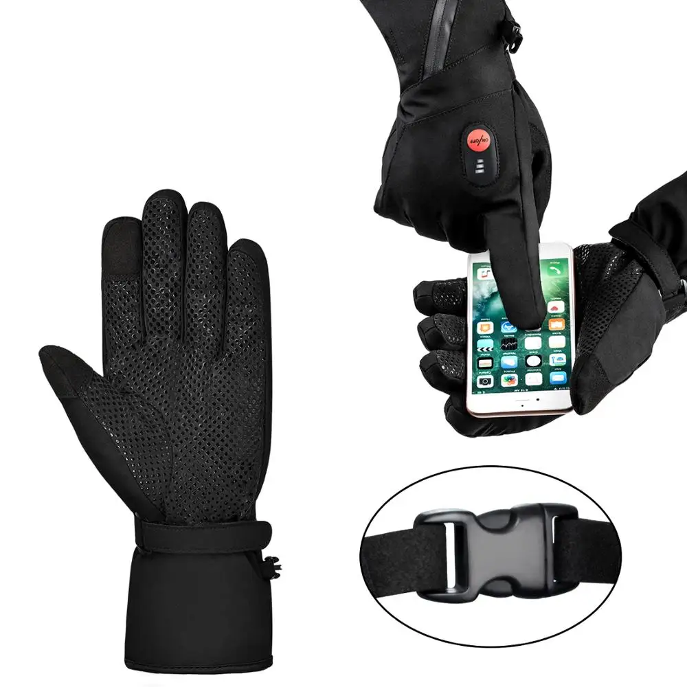 Savior Battery Heated Gloves 3 Shift Temperature Adjustment Far Infrared Heating for Skiing Motorcycling Fishing Walking | Спорт и