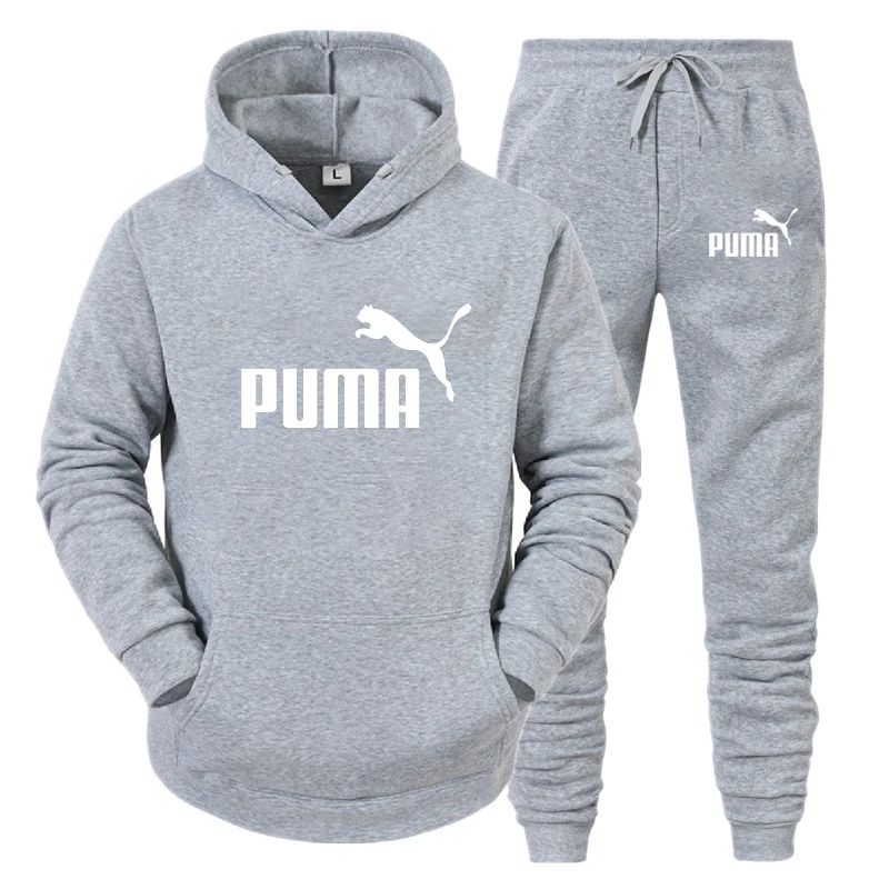 

2021 spring Hot Brand Puma Two Sets hoodies Tracksuit Men/women Sportswear Gyms Fitness Training Hoodies Sweatshirts