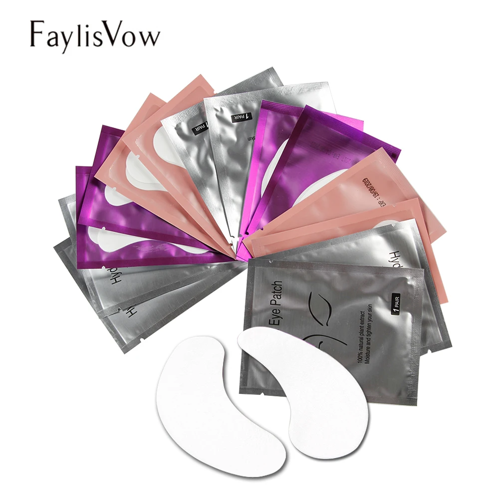 200 пар патчей для наращивания ресниц под глазами накладки бумажные патчи глаз