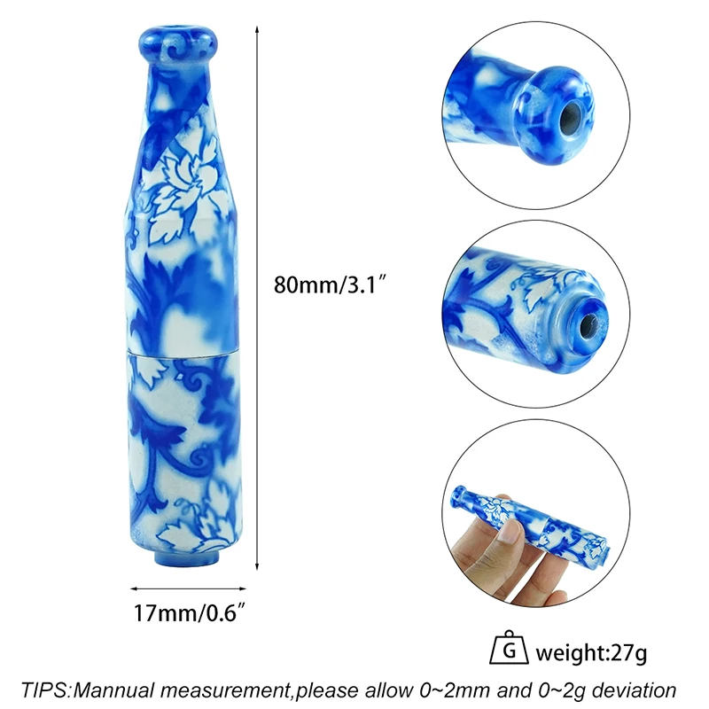 Металлический курительный дозатор 80 мм * 17 курительная мини трубка для курения