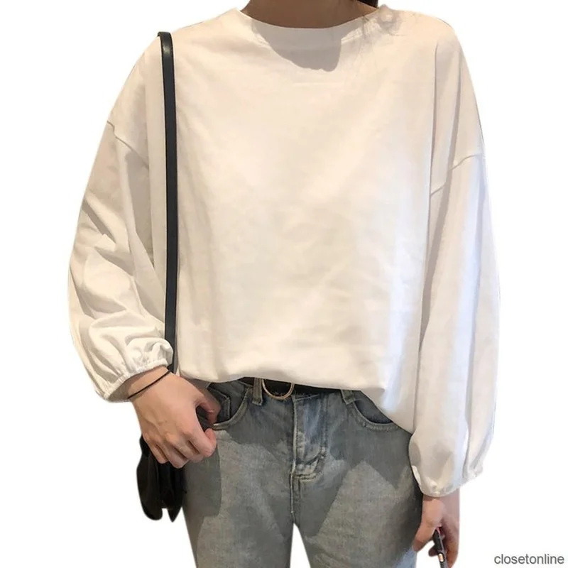 

Korean style long sleeve T-shirt womens clothing graphic t shirts