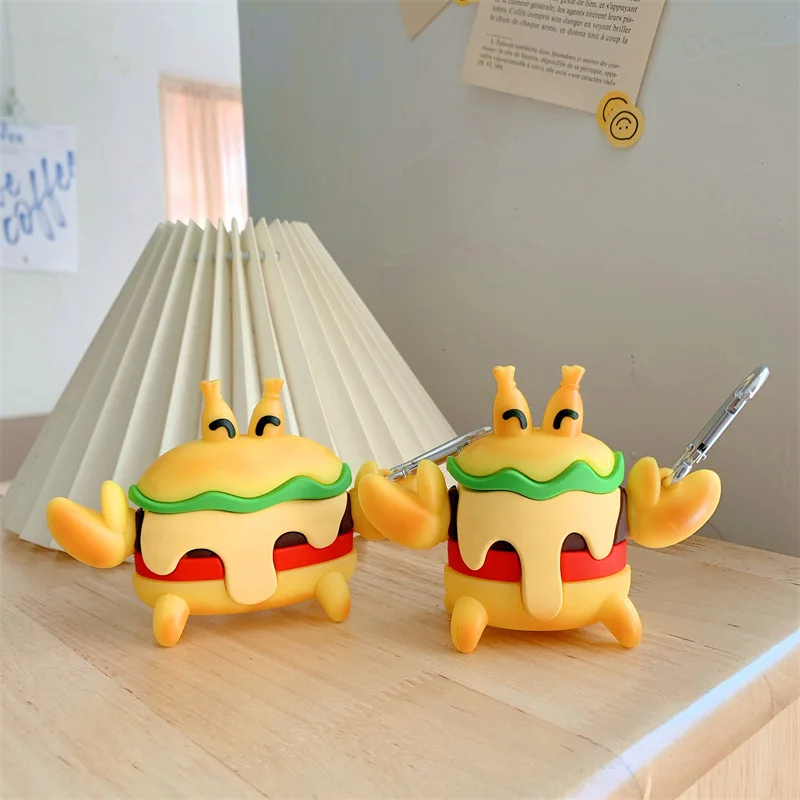 

Hamburger Bread Crab Apple AirPods 1 2 Pro Case Cover iPhone Earbuds Accessories Airpod Case Air Pods Case Airpods Pro Case