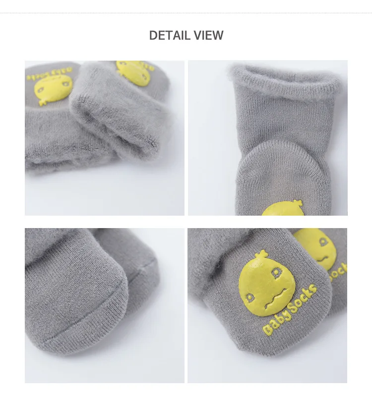 Wholesaels Thicken Baby Kids Socks Cute White Winter Soft Warm Socks for Children Boys Girls Thermal Floor Baby Socks Cotton