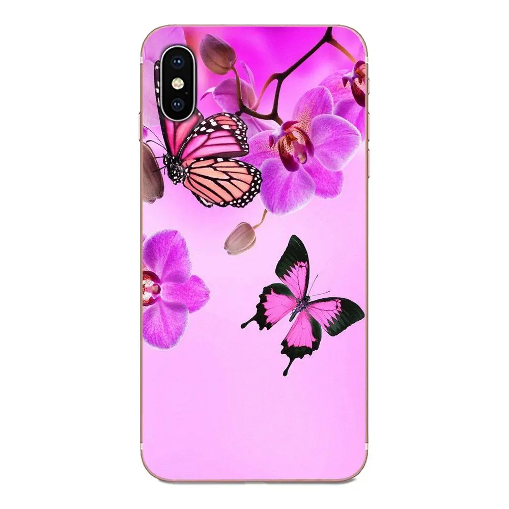 Прекрасный цветочный рисунок бабочки TPU для Huawei P7 P8 P9 P10 P20 P30 Lite Mini Plus Pro Y9 Prime P Smart Z 2018 2019.