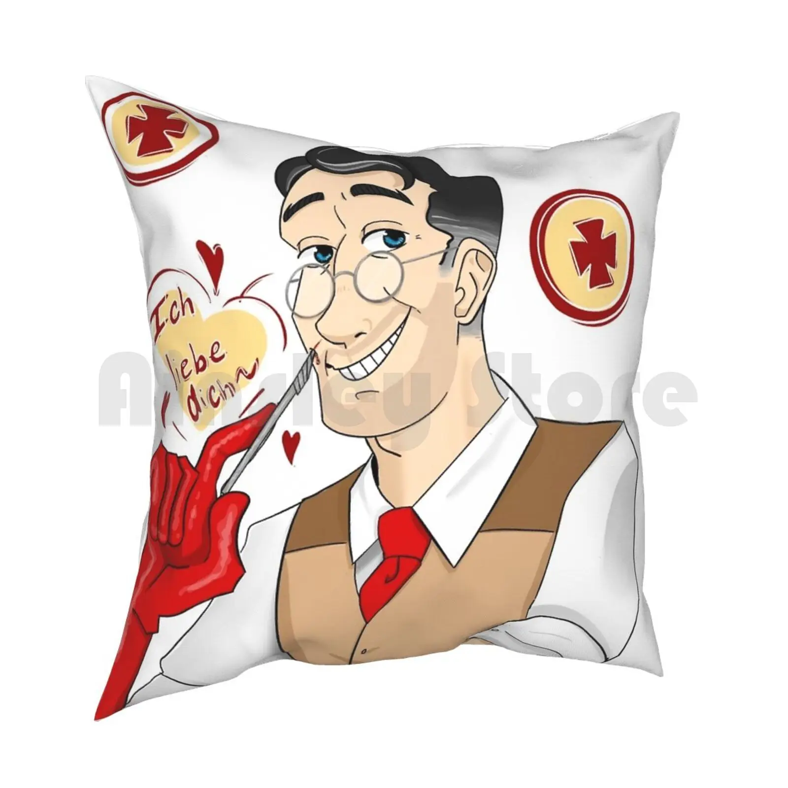 Наволочка для подушки Medic Tf мягкая домашняя наволочка Подушка DIY Tf2 Team Fortress 2