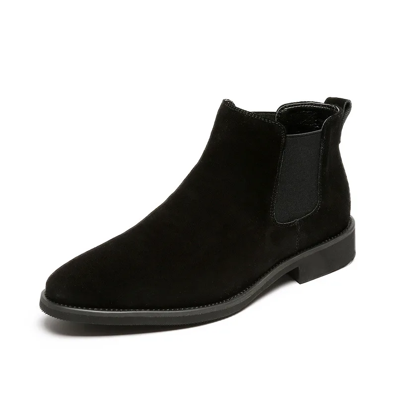 

Korean designer mens leisure chelsea boots soft leather shoes autumn winter botines hombre ankle botas masculinas zapatos male