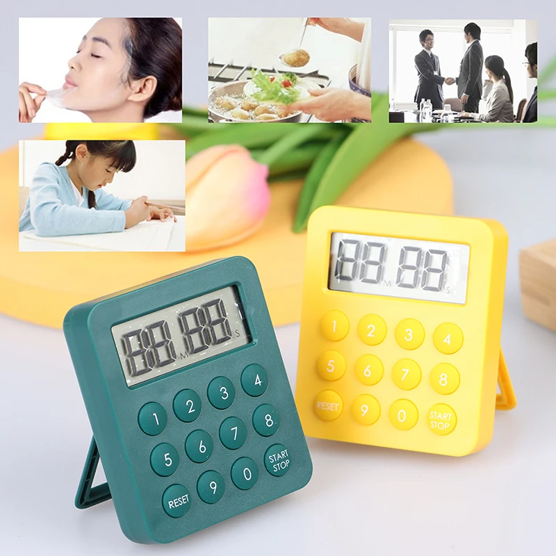

Set Time Reminder Timer Reminder Kitchen Baking Tools Countdown Cooking Multi-functional Time Manager Digital Timers