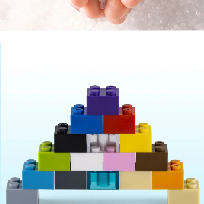 

100pcs DIY Building Blocks Thick Figures Bricks 2x2 Dots Educational Creative Size Compatible With others Plastic Toys for Kids