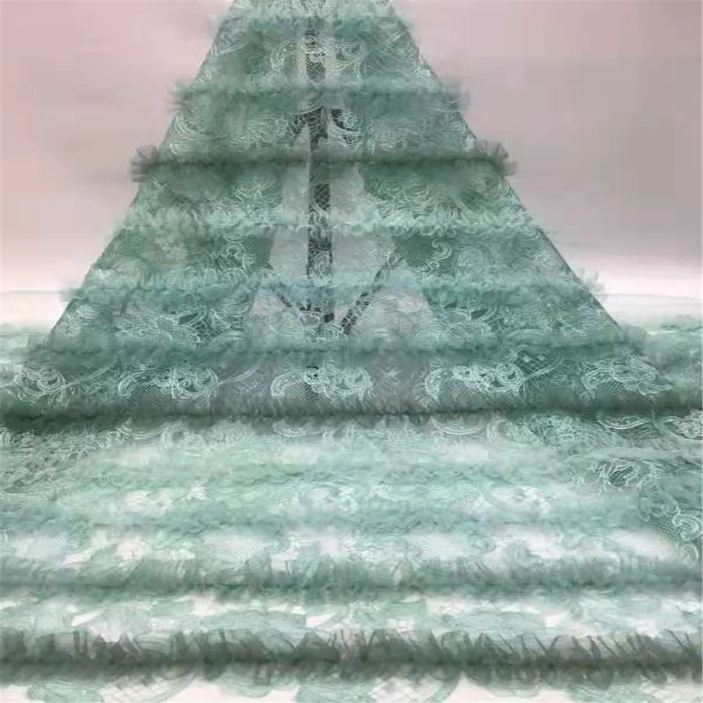 

Soso African 3D Lace Fabric Embroidery Nigerian Lace Fabrics Bridal 2020 High Quality French Lace Fabric For Wedding Sewing