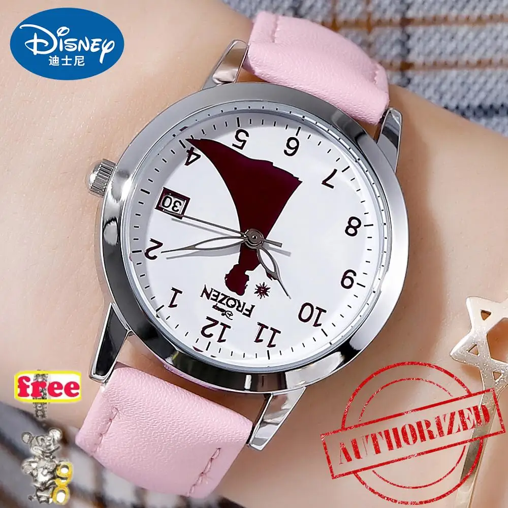 Часы Дисней Роскошные брендовые модные наручные с календарем для девушек