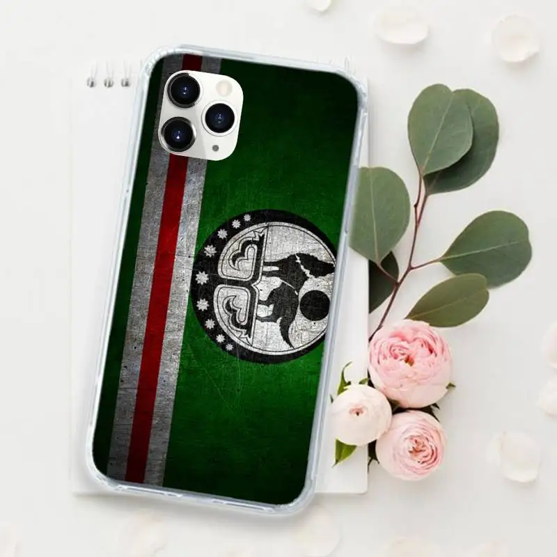 

Chechnya flag Symbol Sign Phone Case for iPhone 11 12 mini pro XS MAX 8 7 6 6S Plus X 5S SE 2020 XR Luxury brand shell funda