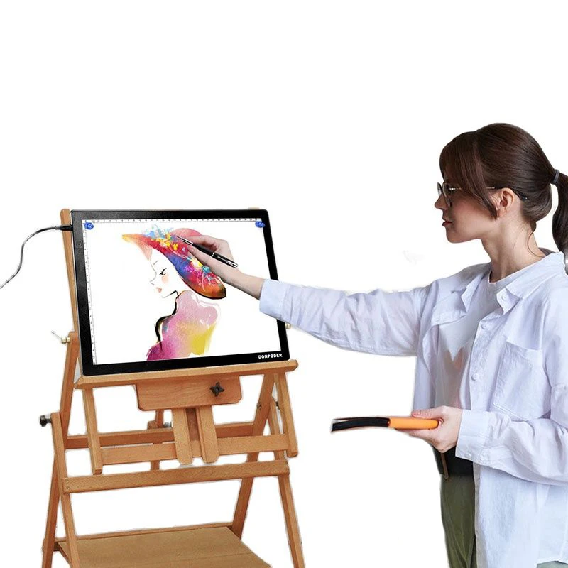

B4 Level Dimmable Led Copy Board Drawing Board Toy Illuminated Transparent Painting Desk Creative Education Toys for Girls