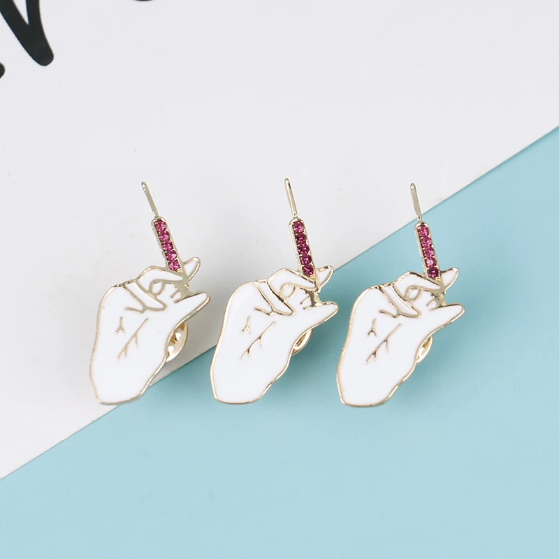 1 шт. простая белая эмалированная брошь на лацкан медицинская шприц перчатка врач