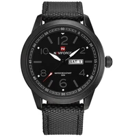 men quartz watch naviforce brand fashion sport calender watches nylon strap wristwatch 2018 gift watch with box 30m waterproof
