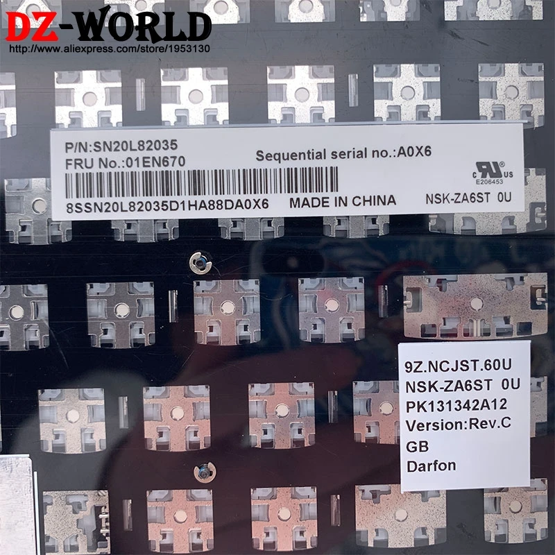 Новая Оригинальная английская клавиатура для ноутбука Lenovo Thinkpad 13 Gen 2 T470S S2 T460S 01EN670