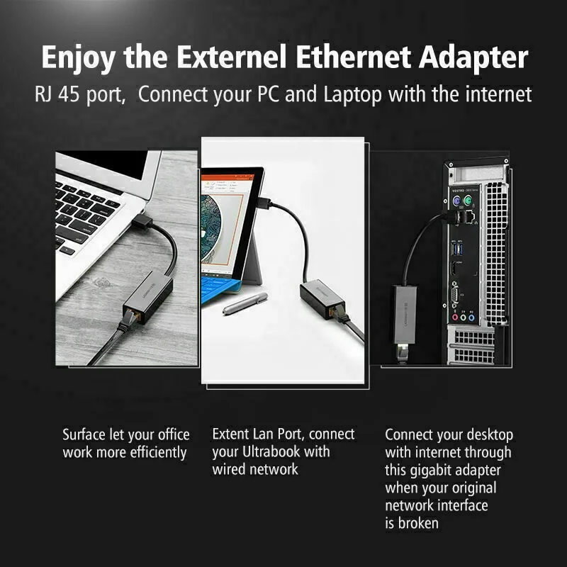 

USB Internet LAN Network Adapter Connector For Nintendo Switch Wii/ Wii U