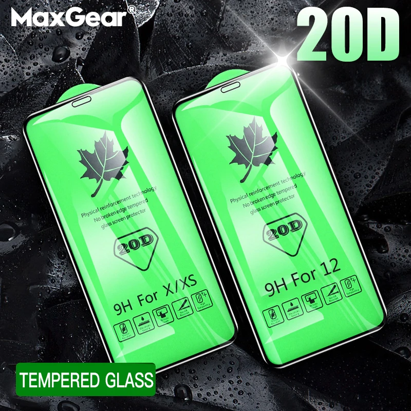 

20D Full Cover Tempered Glass For iPhone 11 12 13 mini Pro X XR XS Max Screen Protector For iPhone 6 7 8 Plus SE Protective Film