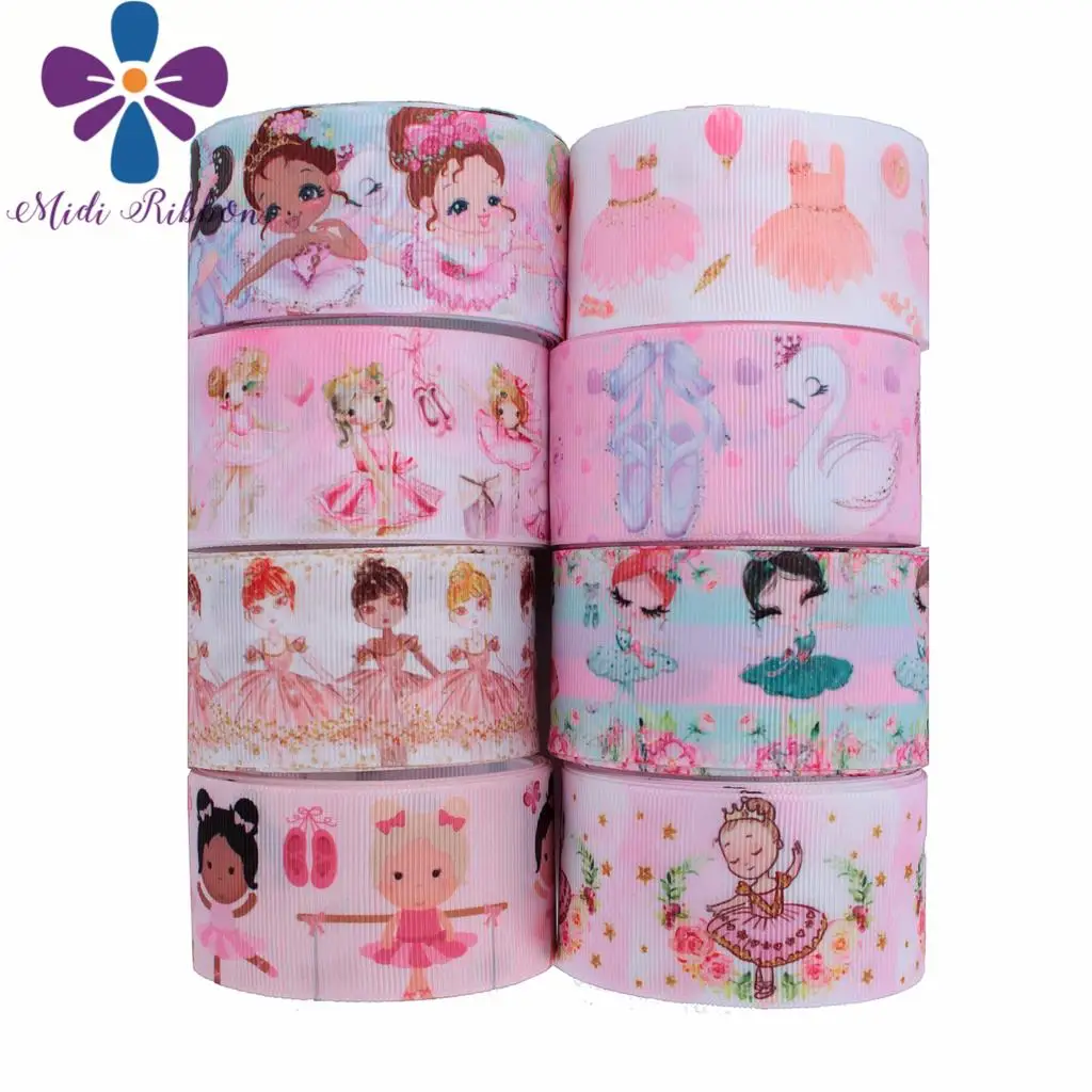 Балетная обувь для девочек 16 мм 75 серия сделай сам цветочный лебедь принт Grosgrain/Foe