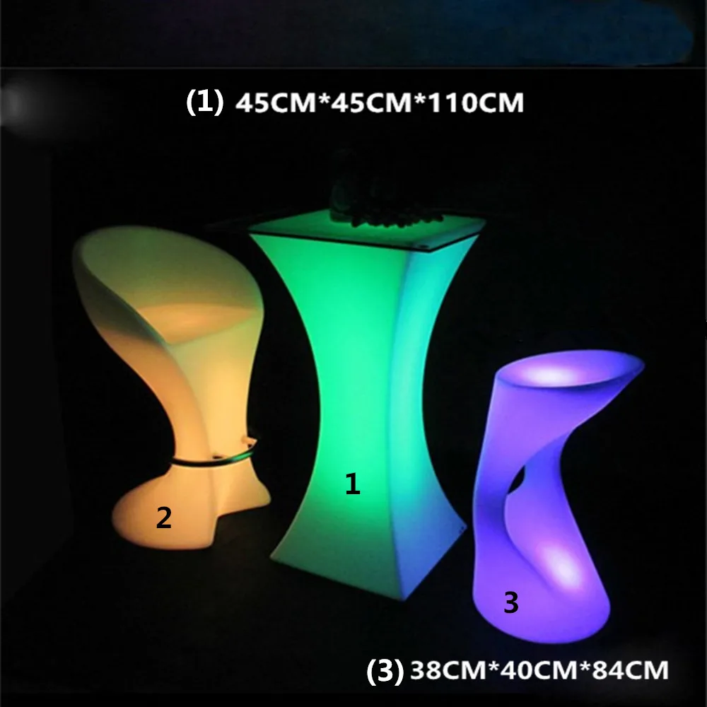 2019 новый перезаряжаемый светодиодный журнальный столик для ночных клубов