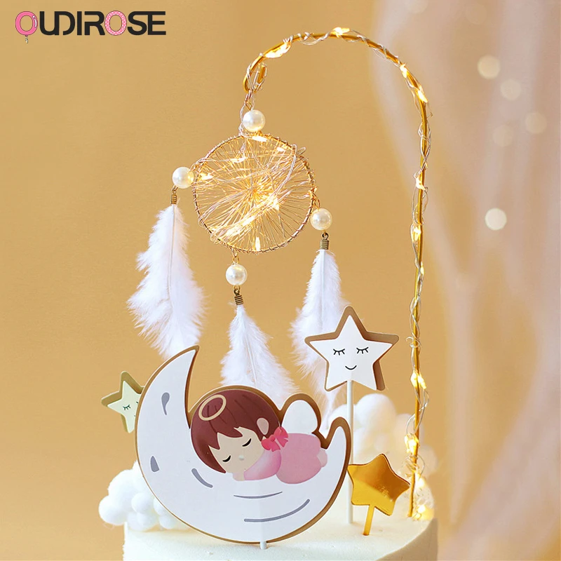 Украшение для торта в виде танцовщицы девушек Ловец снов перо балерины принцессы