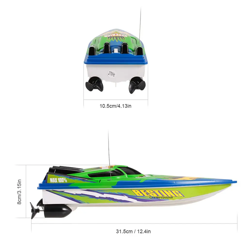

Dy-C202 RC Boat High Speed Boat Radio Controlled Motor Boat Double Propeller Remote Control Toy Gifts For Children And Beginner