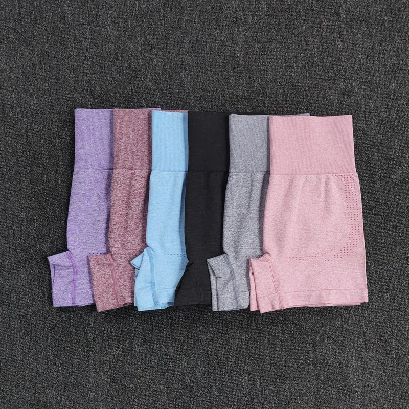 

Seamless Women's Shorts Yoga Fitness High Waist Workout Shorts Sport Gym Leggings Slim Tummy Athletic Shorts