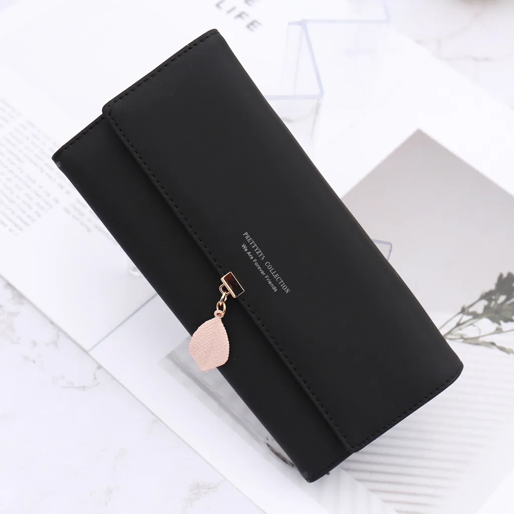 

2021 New Year Women Fashion Long Style Student Card Wallet Multi-function Folding Coin Purse Money Phone Coin Bag