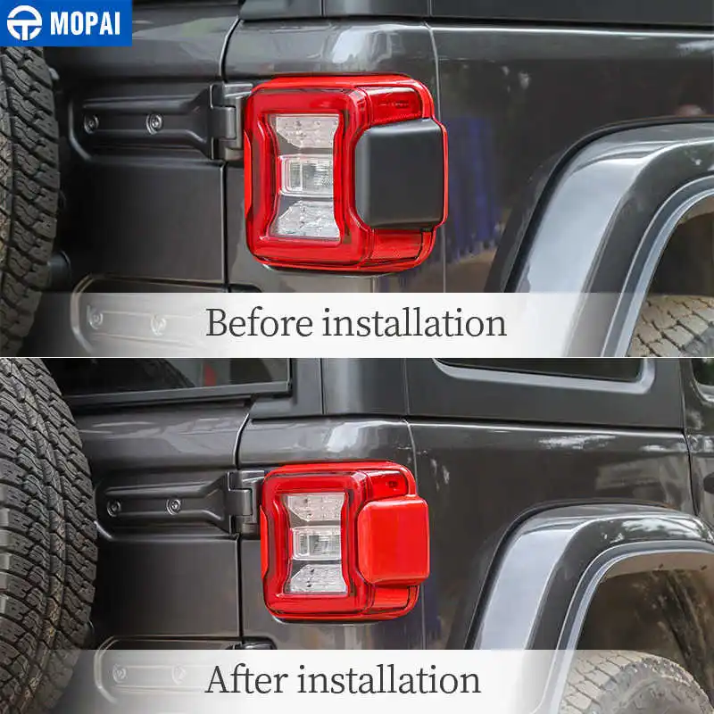 Автомобильные наклейки MOPAI для Jeep Wrangler JL 2018 + автомобильная задсветильник РА