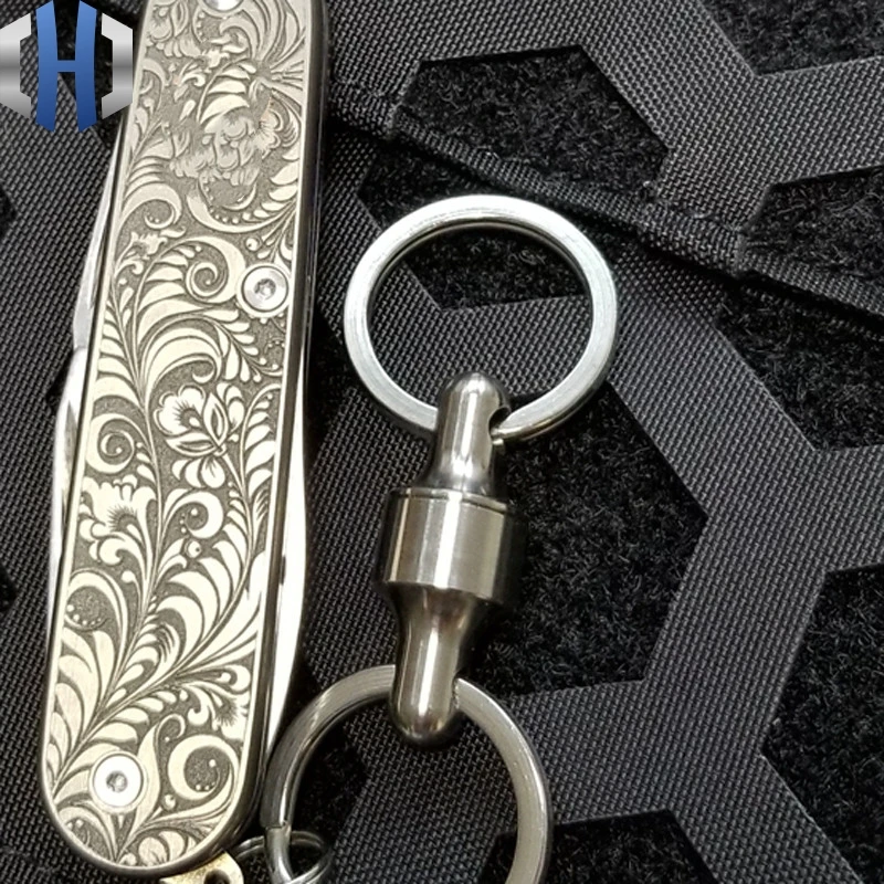 Quick Buckle Detach Outdoor Tactical Backpack EDC Key Ring Carabiner Climbing Keychain Tools | Украшения и аксессуары