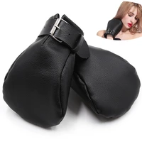 unisex pu soft padded paws mittens for adults games to bdsm bondagesexy dog role play puppy mitts costumessex toys for couples