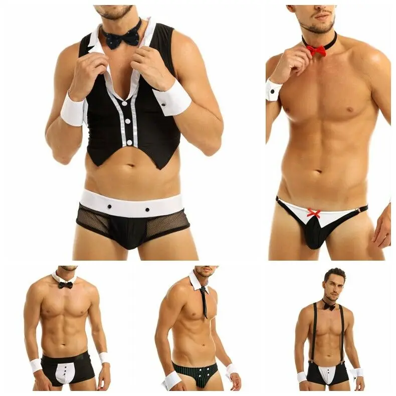 Для мужчин Хеллоуин костюм наряд горничной сексуальный маскарадный одежда для