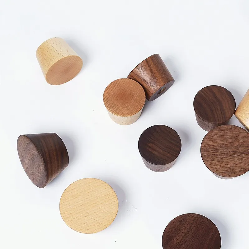 Деревянная настенная вешалка красочная круглая для одежды настенные крючки