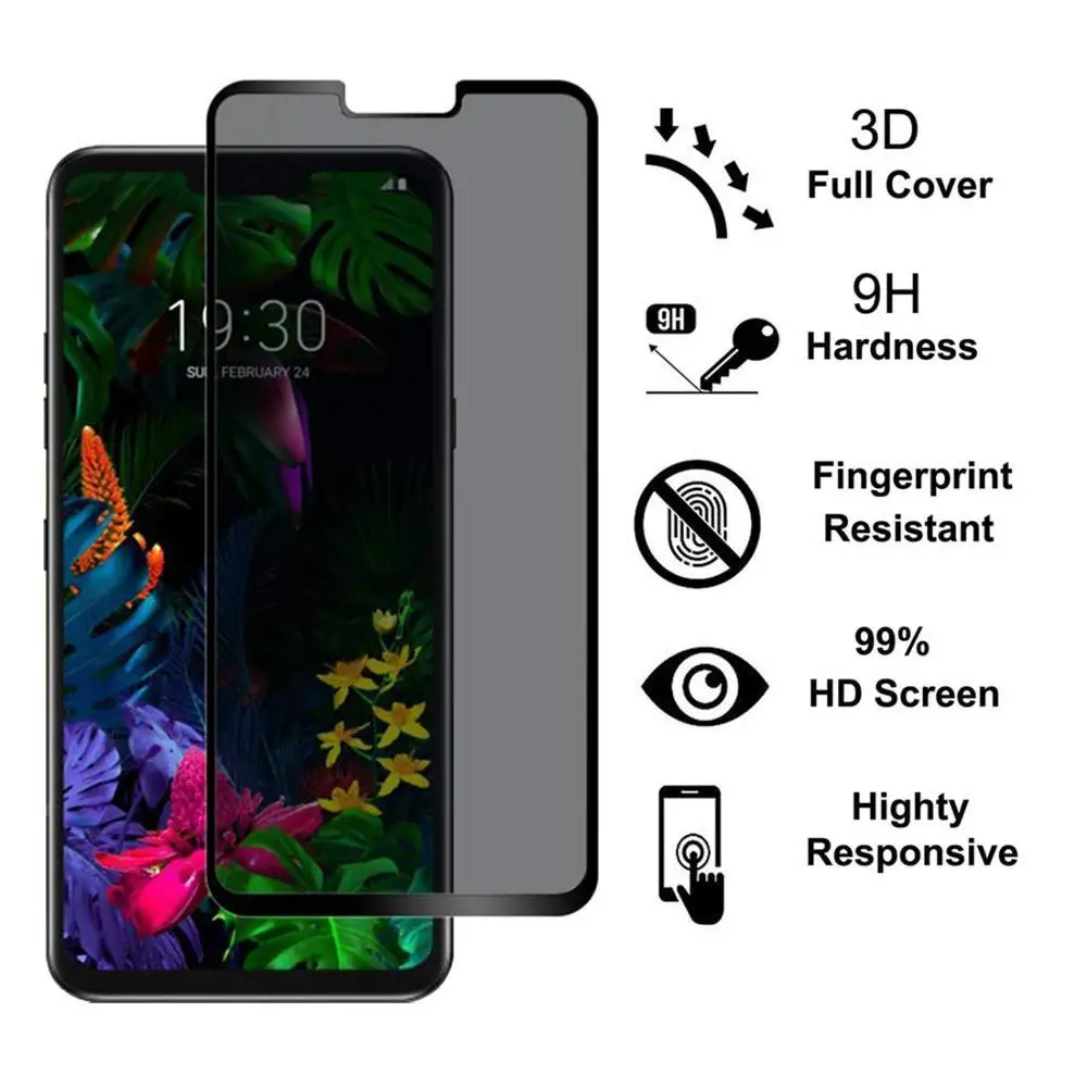 Защитное стекло закаленное 9H 5D для LG G8/G7/ThinQ|Защитные стёкла и плёнки телефонов| |