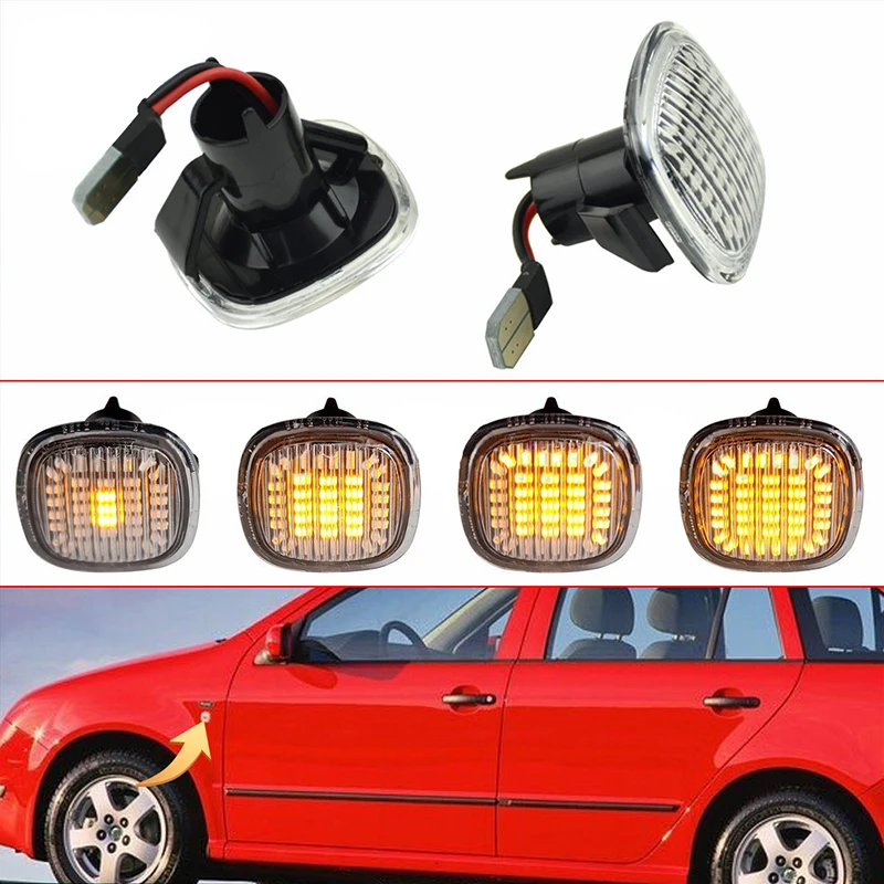 

LED Car Turn Lamp Indicators Signal Light For Audi A3 A4 B5 A8 1994 1995 1996 1997 1998 1999 2000 2001 2002 Auto Accessories