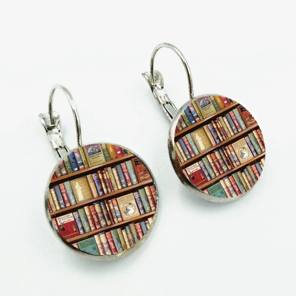 Новые ретро книги серьги с фотографией любовники ювелирные изделия для