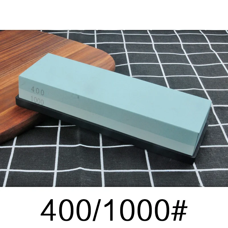 Двухсторонняя 240 600 1000 3000 5000 8000 зернистость профессиональная точилка для ножей точильный камень шлифовальный камень с нескользящей основой - Цвет: 400 1000 grit