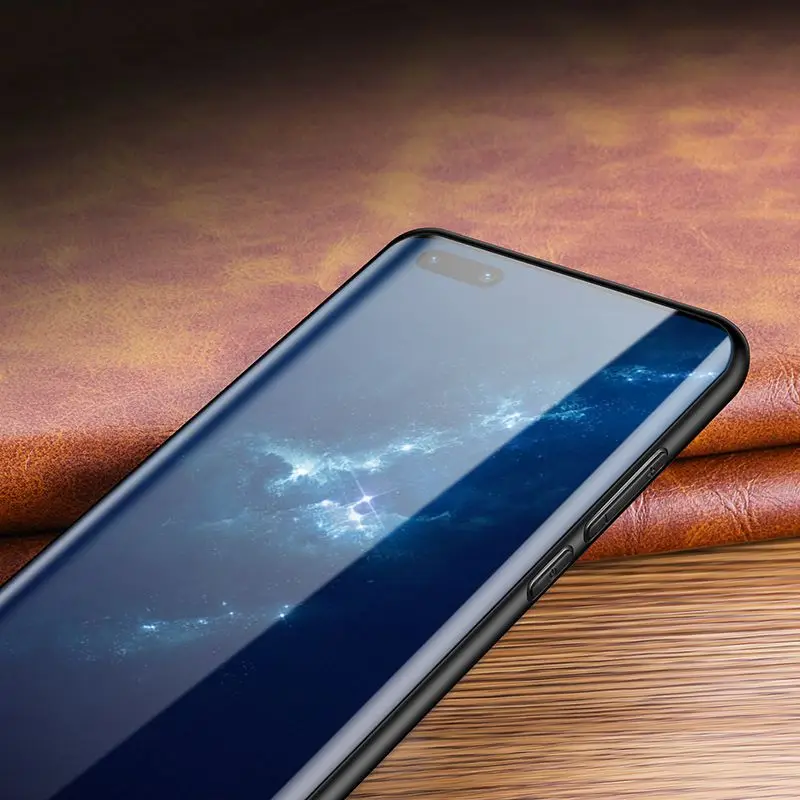 For Huawei P40 Pro Plus P40Pro P30Pro P30 Lite Mate 30 40  Mate30 Mate40 Case Genuine Leather Lychee Pattern Soft Back Cover