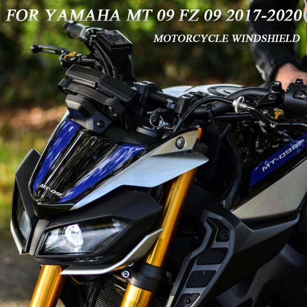 

New Windshield FOR YAMAHA MT 09 MT09 FZ09 Motorcycle Accessories Front Windscreen Air Deflector Windshield