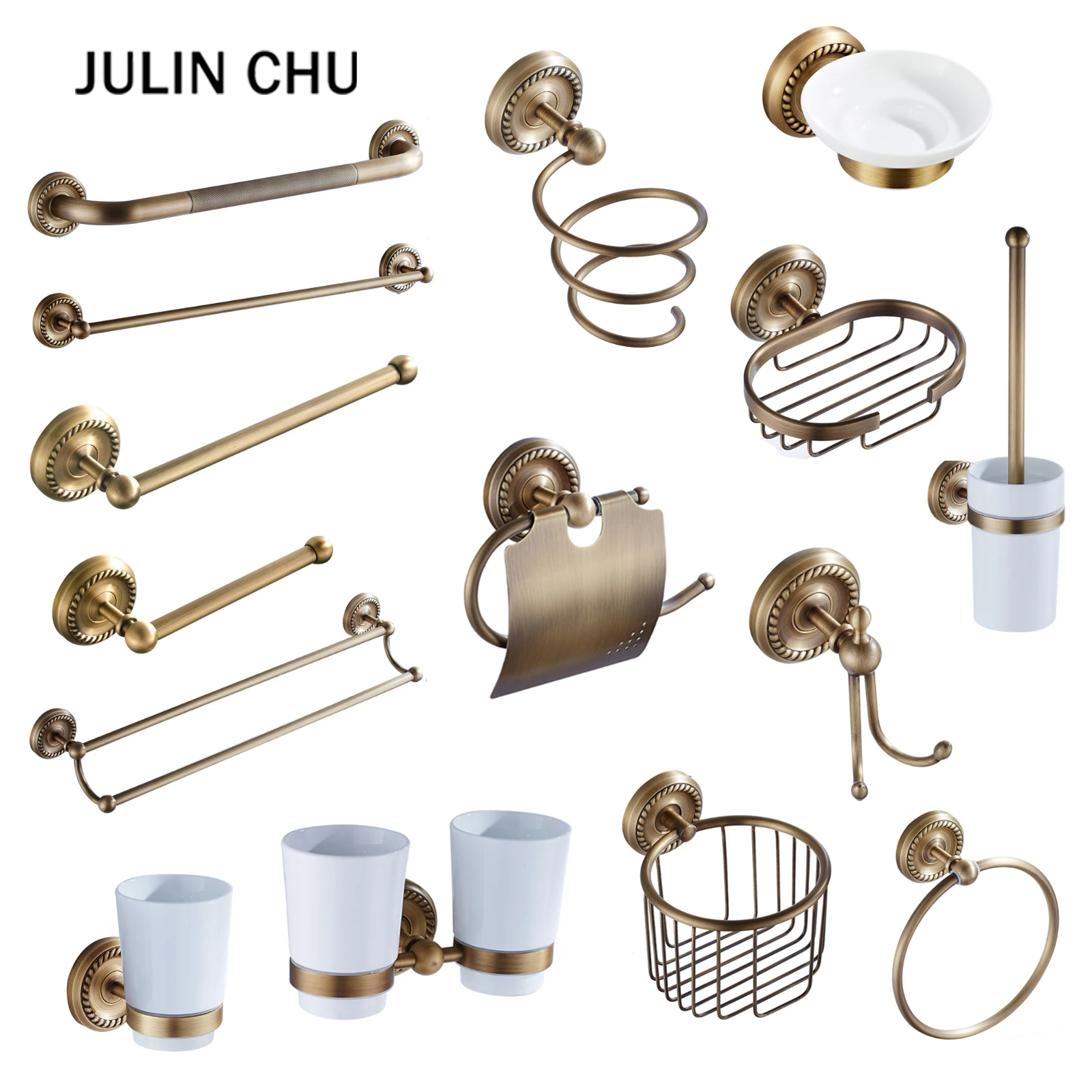 Rack Ring Grab Bars Soap Basket Robe Hook
