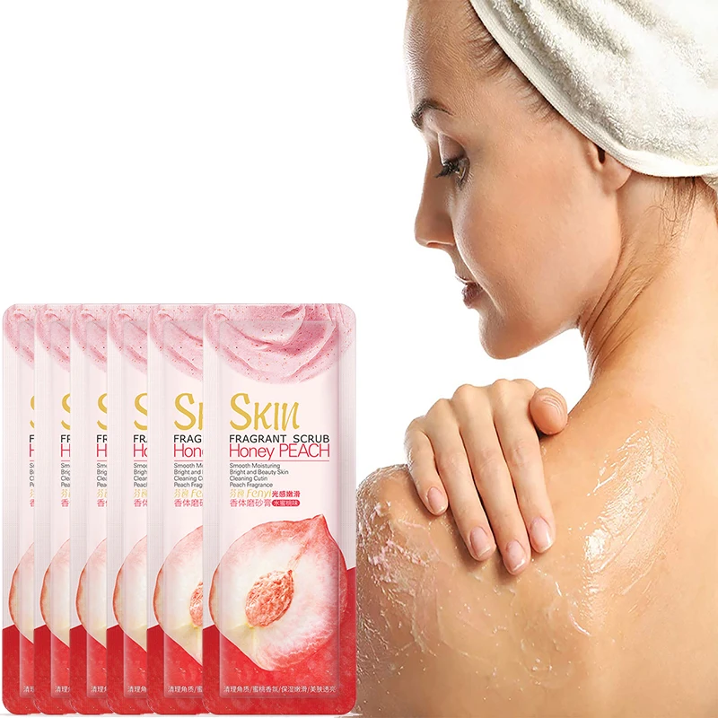 

Fenyi персиковый скраб образец мешок прозрасветильник Отшелушивающий лечение акне для тонких пор освежающий нежный питательный скраб для ли...