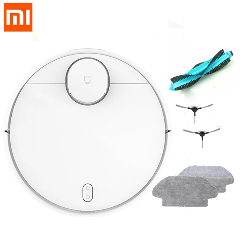 White p1 Xiaomi STYJ02YM уборочный робот-пылесос для дома автоматическая стерилизация пыли умный планируемый wifi подключение - Цвет: White p1
