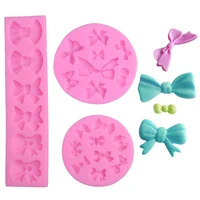 bow silicone mold cake decorating tools diy chocolate candys fondant mould kitchen confectionery equipment baking accessories