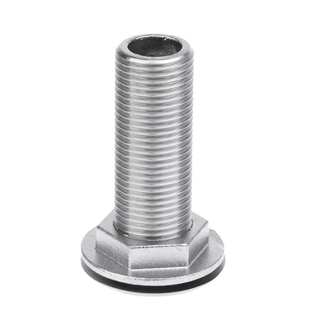 

Solid 316 Stainless Steel Marine Boat Thru Hull Fitting Drain Hose Hardware 2.68'' Length 3/4'' Diameter