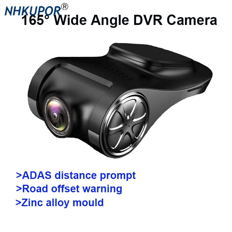 

Super Lightless Night Vision USB Driving Recorder Hidden ADAS Electronic Dog Zinc Alloy DVR 165°wide angle