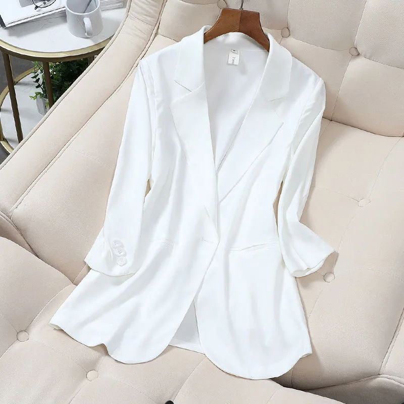 Модный новый женский маленький костюм офисная короткая женская куртка