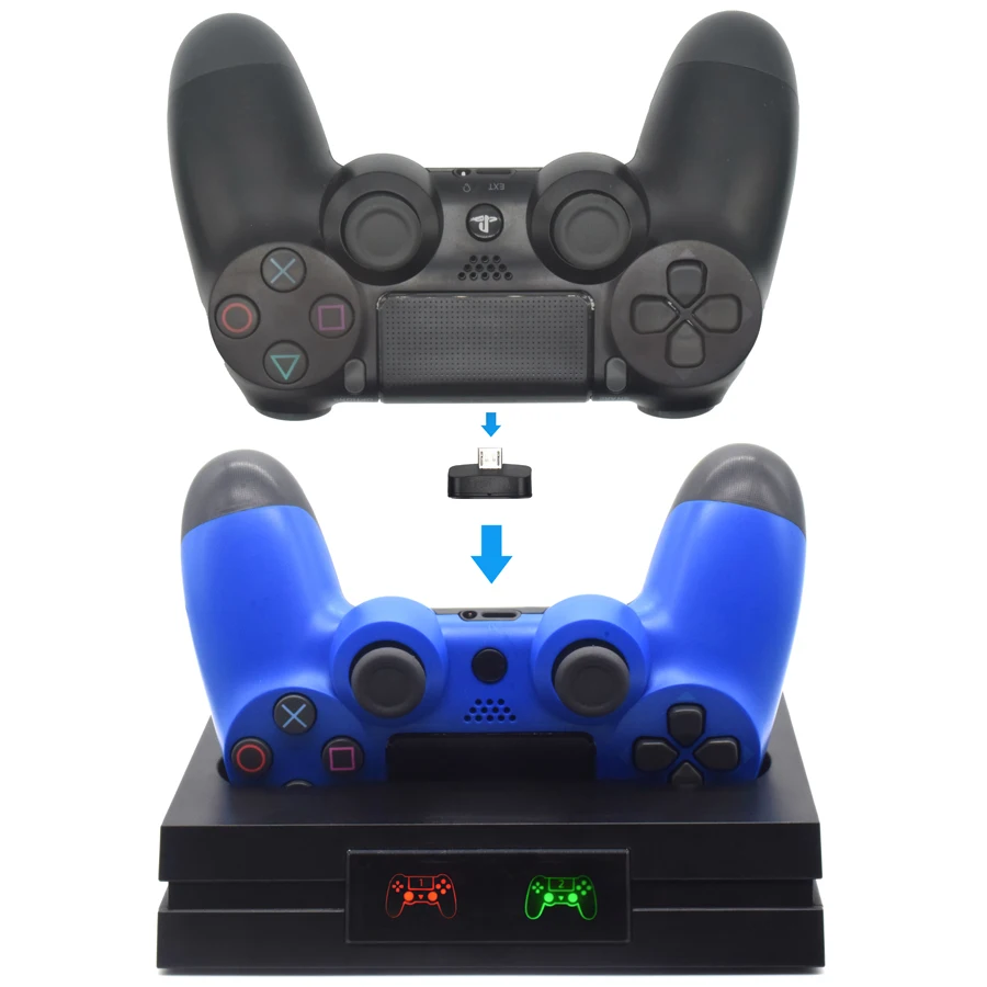 Зарядное устройство для PS4 Pro Slim светодиодный беспроводной игровой станции 4 PS