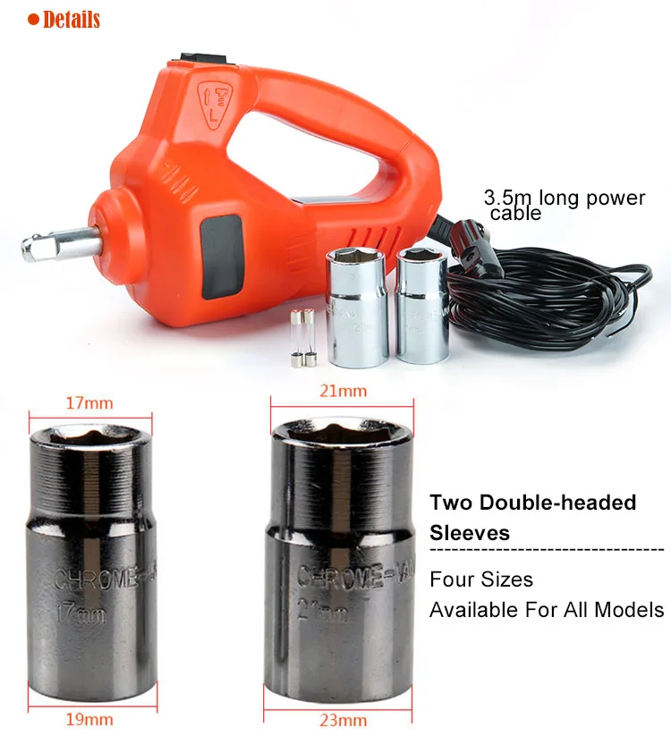Автомобильный Электрический гайковерт ударный торцевой ключ 1/2 дюйма 12 В